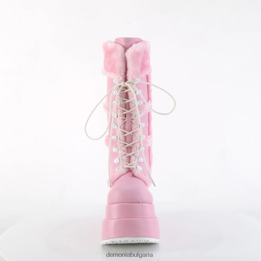 4L4R4N217 мечка-202 бебешка розова веган кожа Demonia