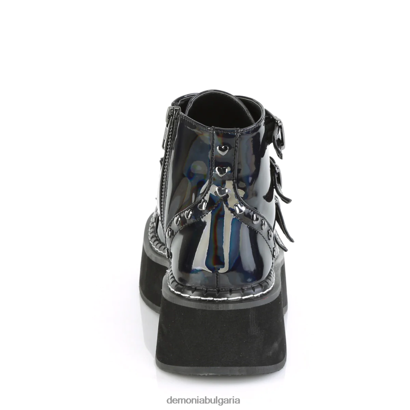 4L4R4N1521 емили-315 черна холограмна веган кожа Demonia