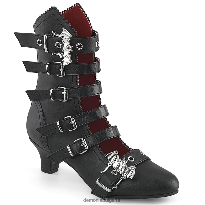 4L4R4N83 флора-1035 черна веган кожа Demonia