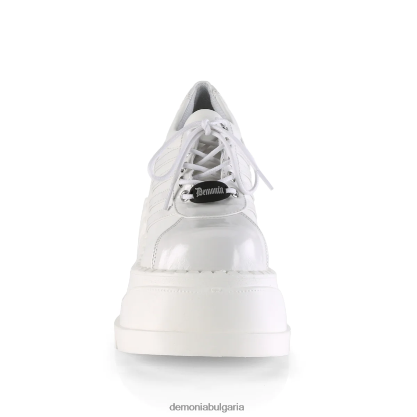 4L4R4N744 тропам-08 бяла лачена веган кожа Demonia