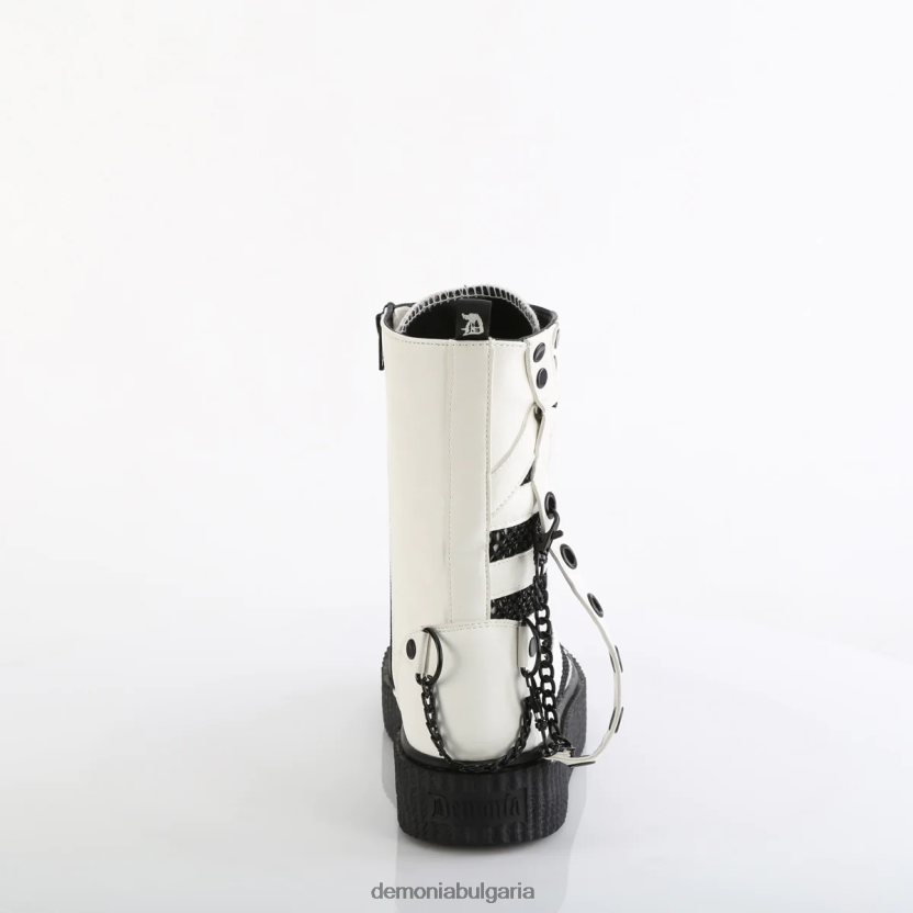 4L4R4N549 кецове-325 бяла веган кожена мрежа Demonia