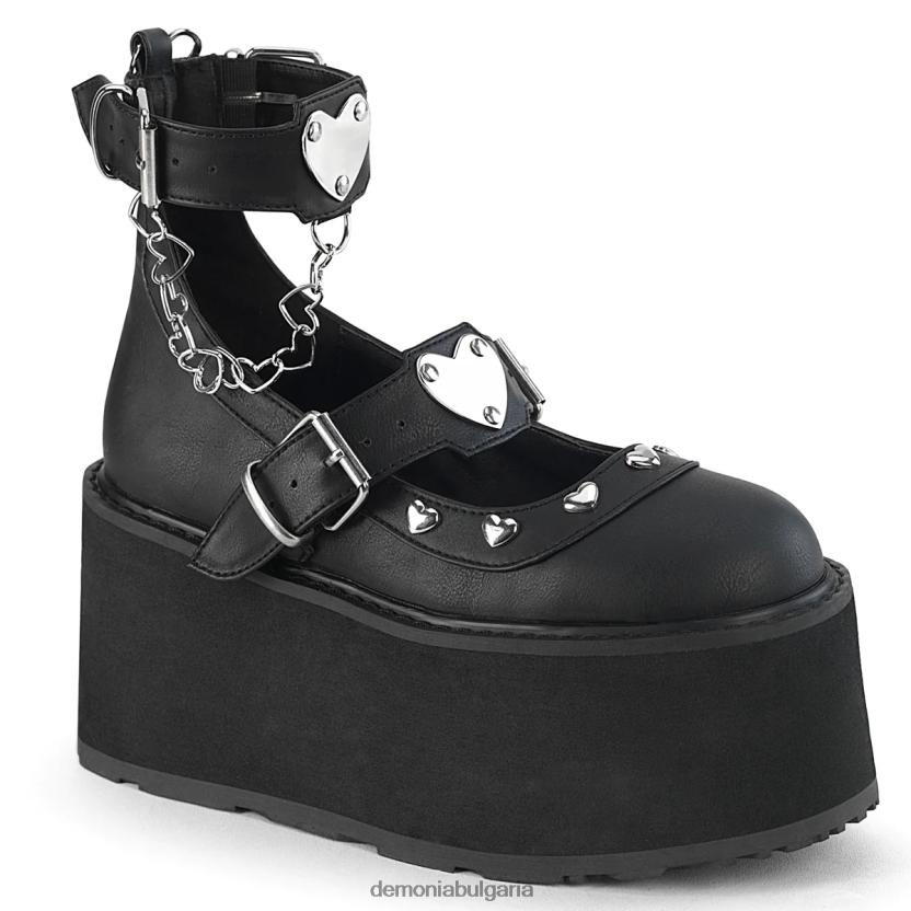 4L4R4N407 проклет-56 черна веган кожа Demonia