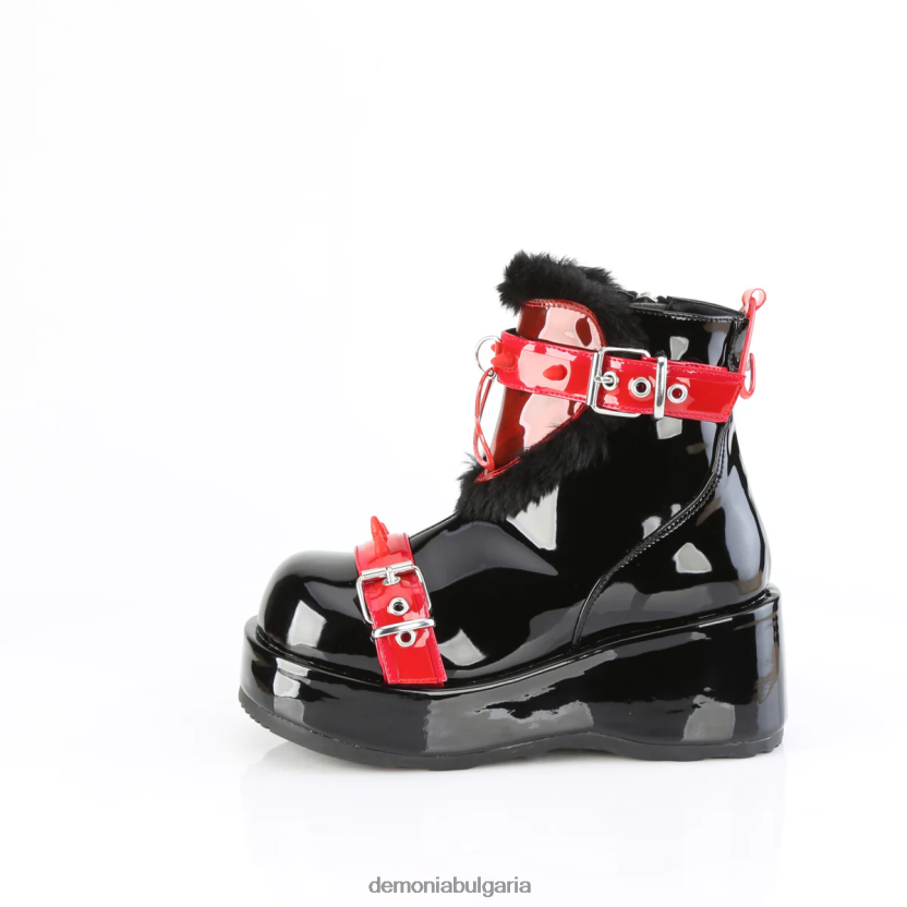 4L4R4N1055 куби-57 черен лак-червен pvc Demonia