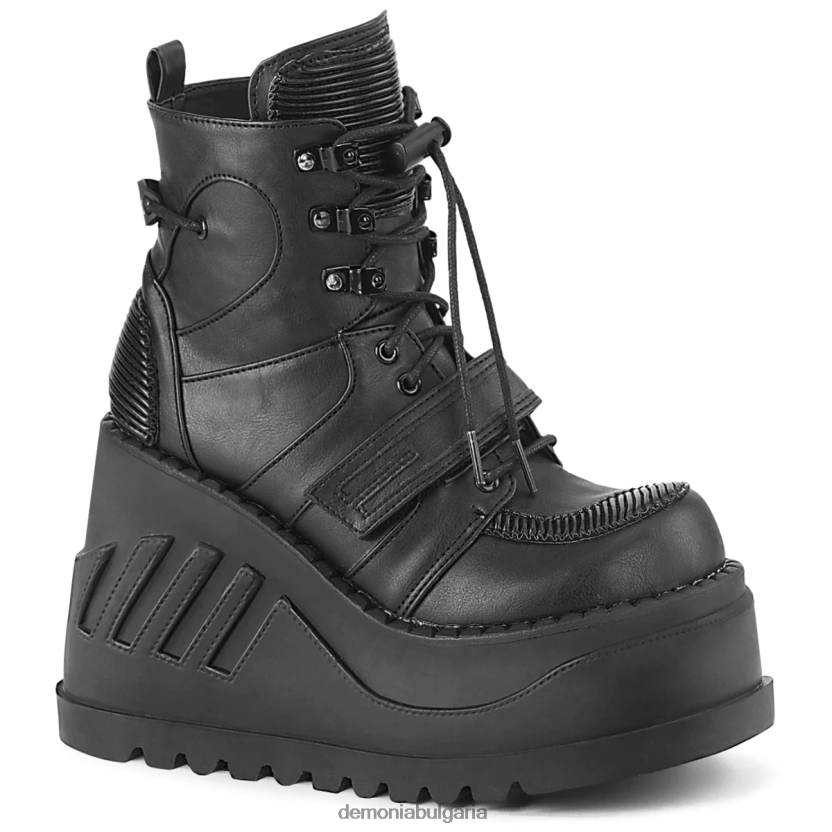 4L4R4N1386 тропам-13 черна веган кожа Demonia