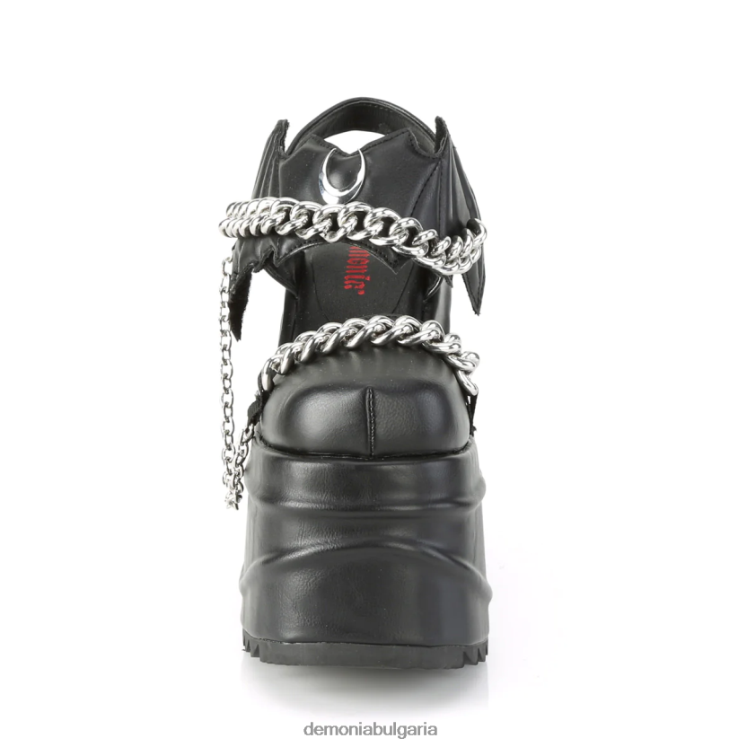 4L4R4N1498 вълна-20 черна веган кожа Demonia