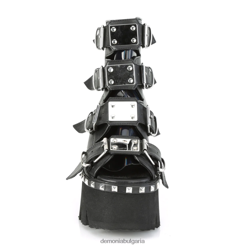 4L4R4N927 пепел-70 черна веган кожа и холограма Demonia